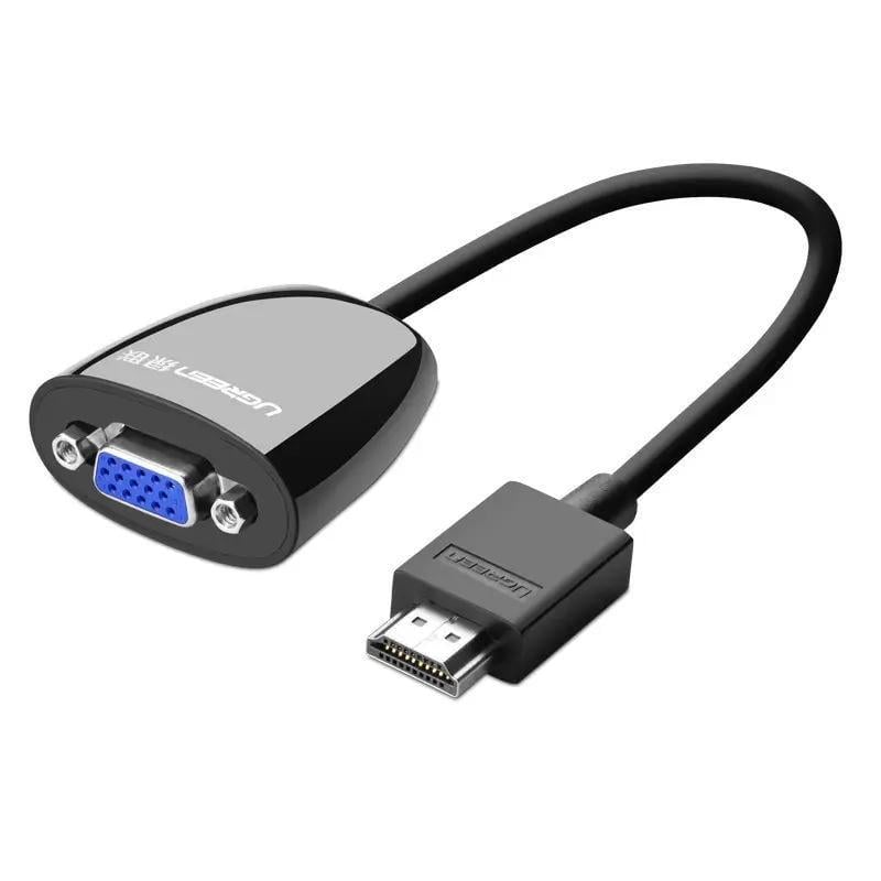 Конвертер-адаптер UGREEN HDMI to VGA Converter 102 мм Black (40253)
