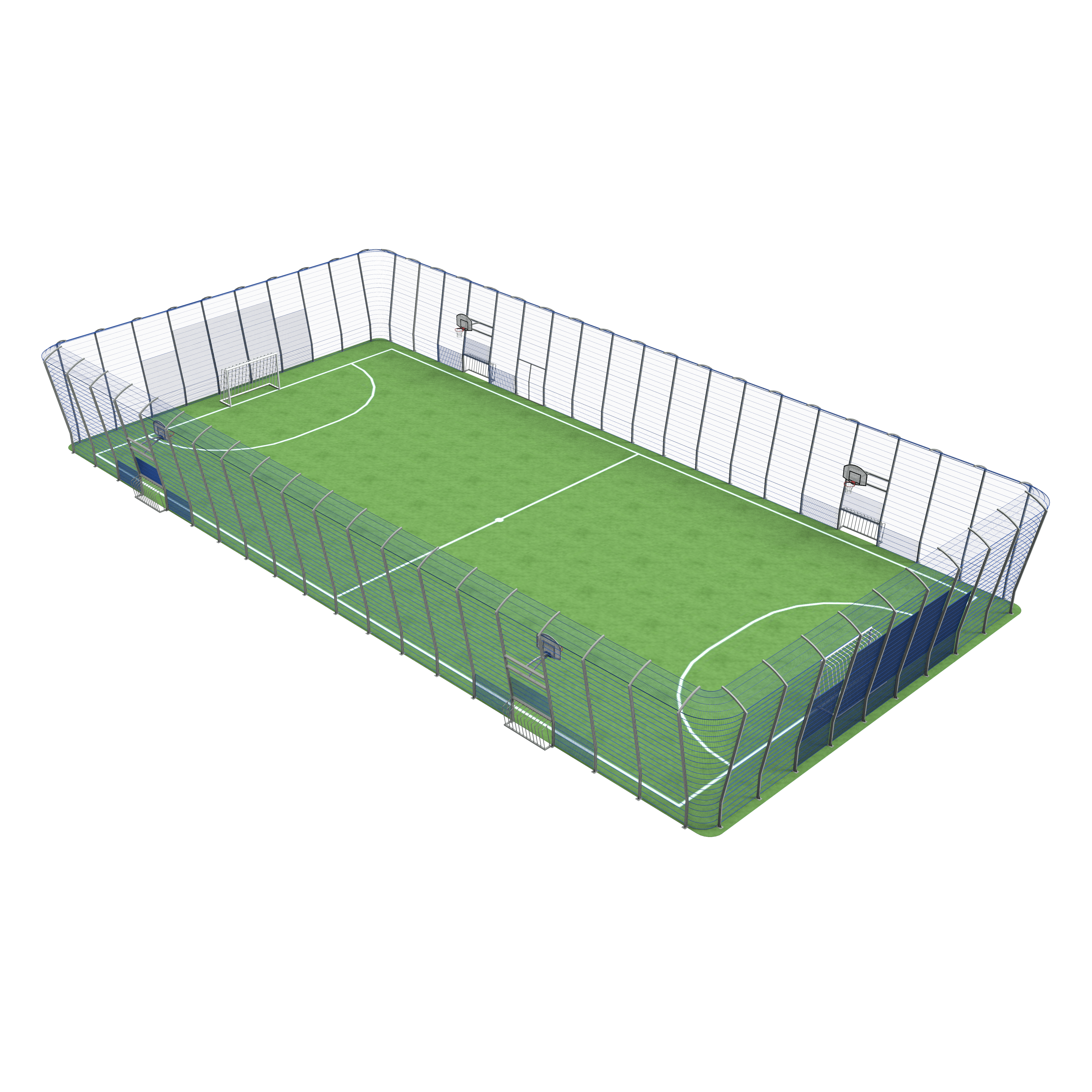 Комплект ограждения спортивной площадки Олимпик 20х40 м (OL.0006-2040)