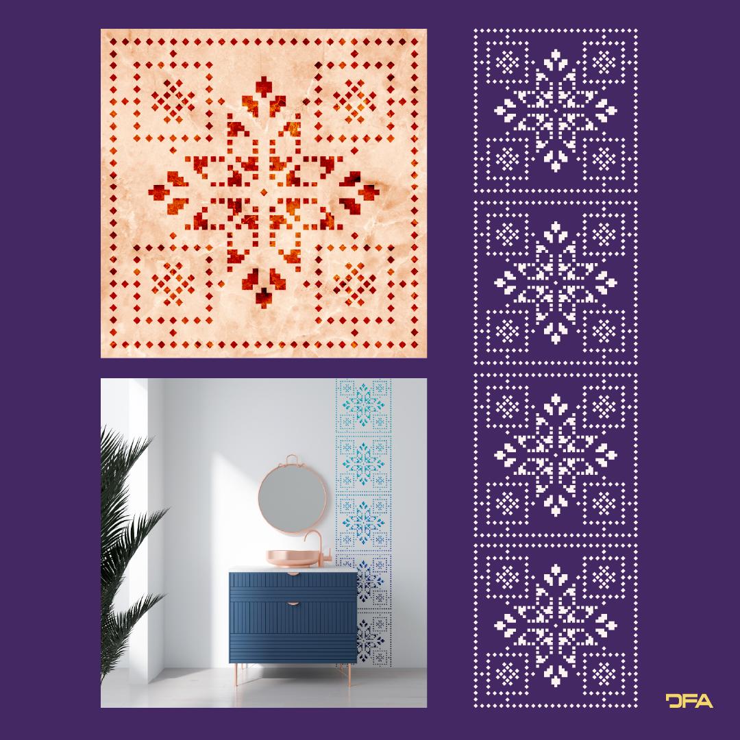 Трафарет DFA Вишиванка для штукатурки та фарби 0,3-1 мм (Z00061) - фото 3