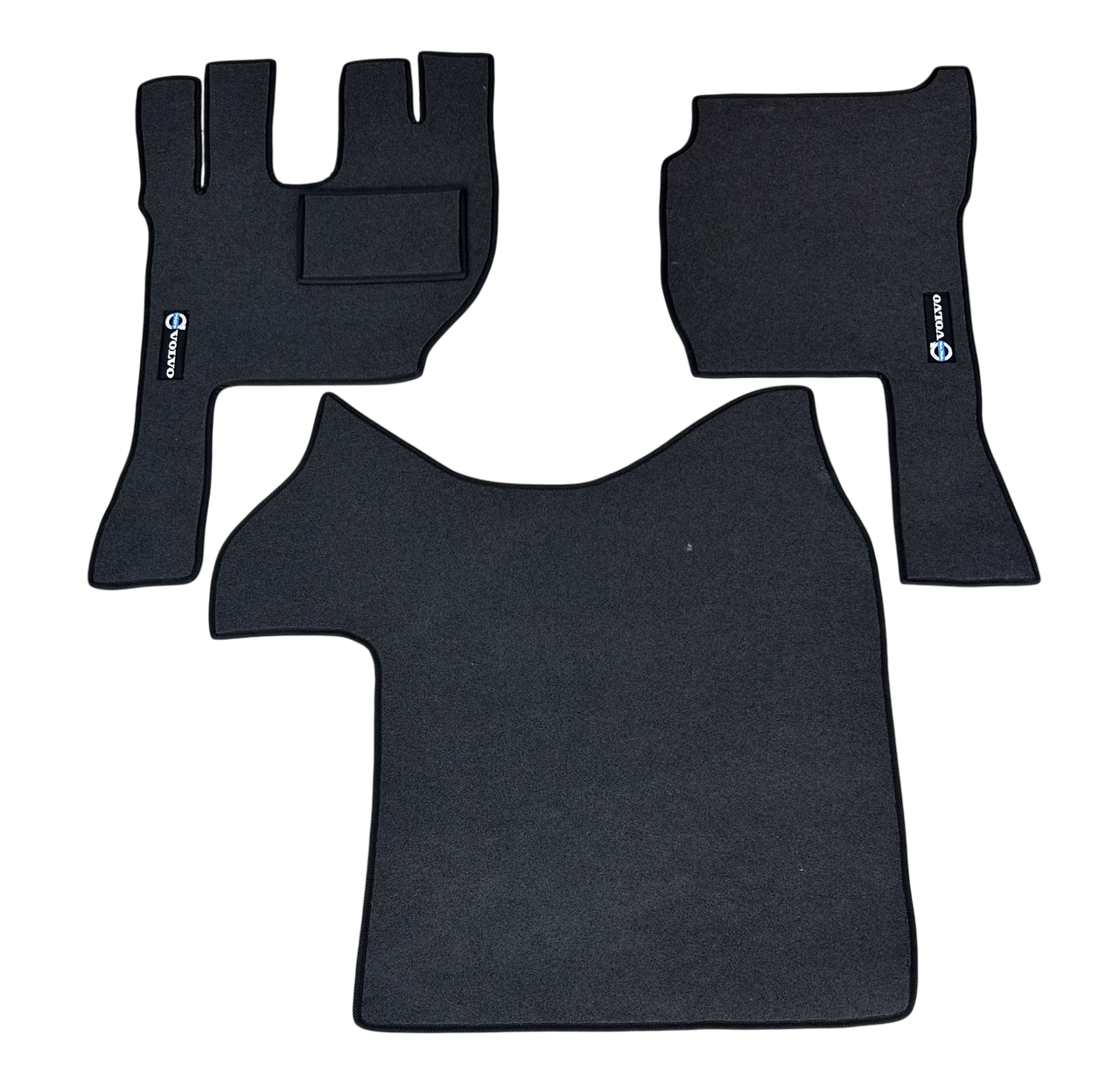 Килимки в салон ворсові для Volvo FH euro 5 2002-2012 akpp з підлокітником 5 шт. Чорний (27326950)