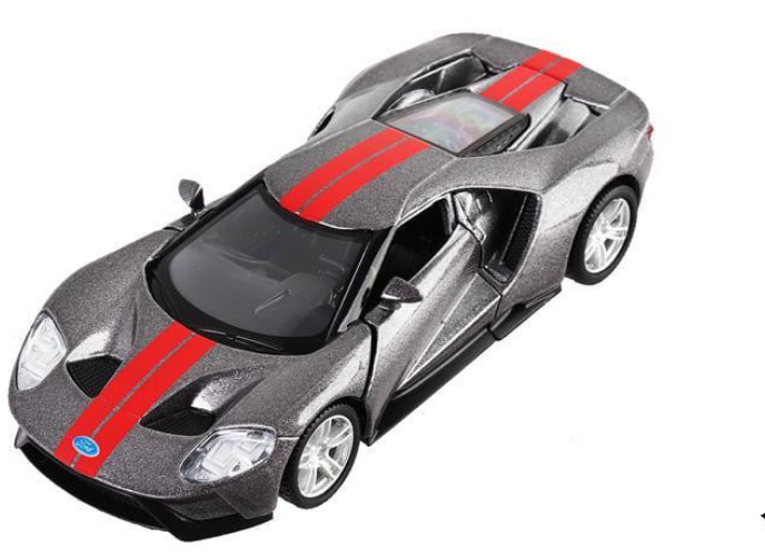 Іграшковий автомобіль модельний Ford GT 2019 250338 Сірий (MTT-170472)