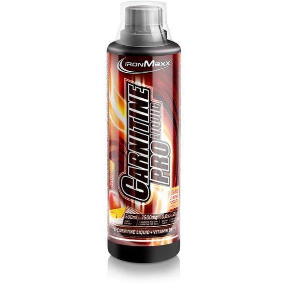 Жиросжигатель для спорта IronMaxx Carnitine Pro Liquid 500 мл 20 servings Mango Жиросжигатель для спорта IronMaxx Carnitine Pro Liquid 500 мл 20 servings Mango