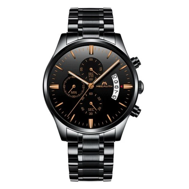 Часы мужские стильные 0105M Black-Cuprum (2595136913)