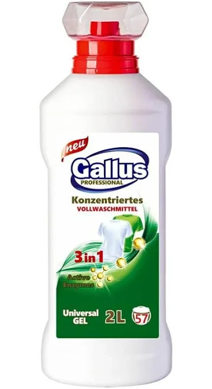 Гель для прання Gallus 3в1 Vollwaschmittel Універсальний 2 л 57 циклів прання
