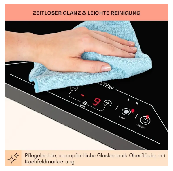 Варочная панель встроенная Klarstein Deejay Free Zone индукционная 3500 Вт (10031633) - фото 4 Варочная панель встроенная Klarstein Deejay Free Zone индукционная 3500 Вт (10031633) - фото 4