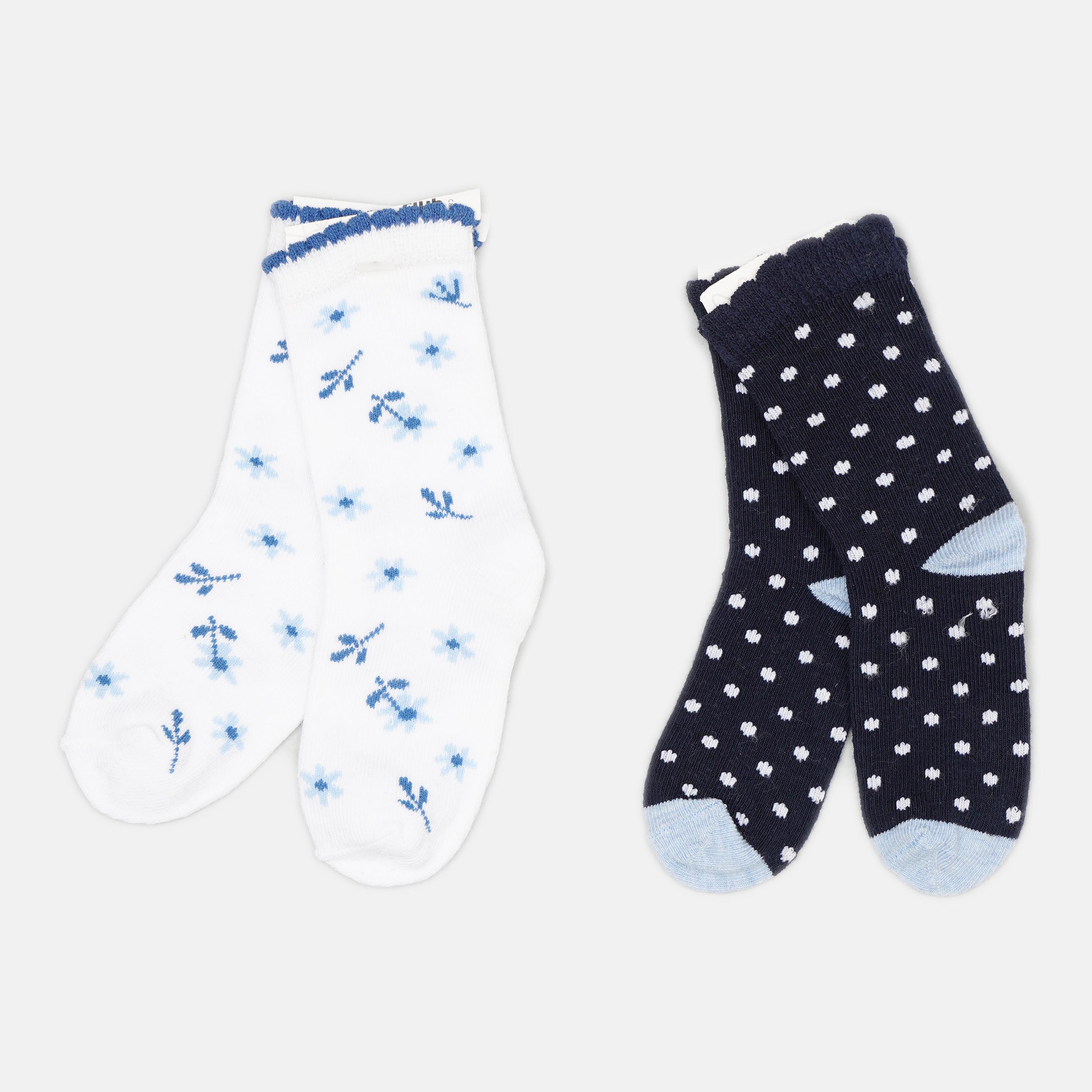 Шкарпетки C&A 2 пари р. 15-17 Темно-синій/Білий (3183579840)