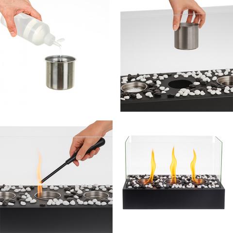 Биокамин настольный Kaminer 26318 бездымный для дома и террасы 45x30x21 см - фото 6 Биокамин настольный Kaminer 26318 бездымный для дома и террасы 45x30x21 см - фото 6