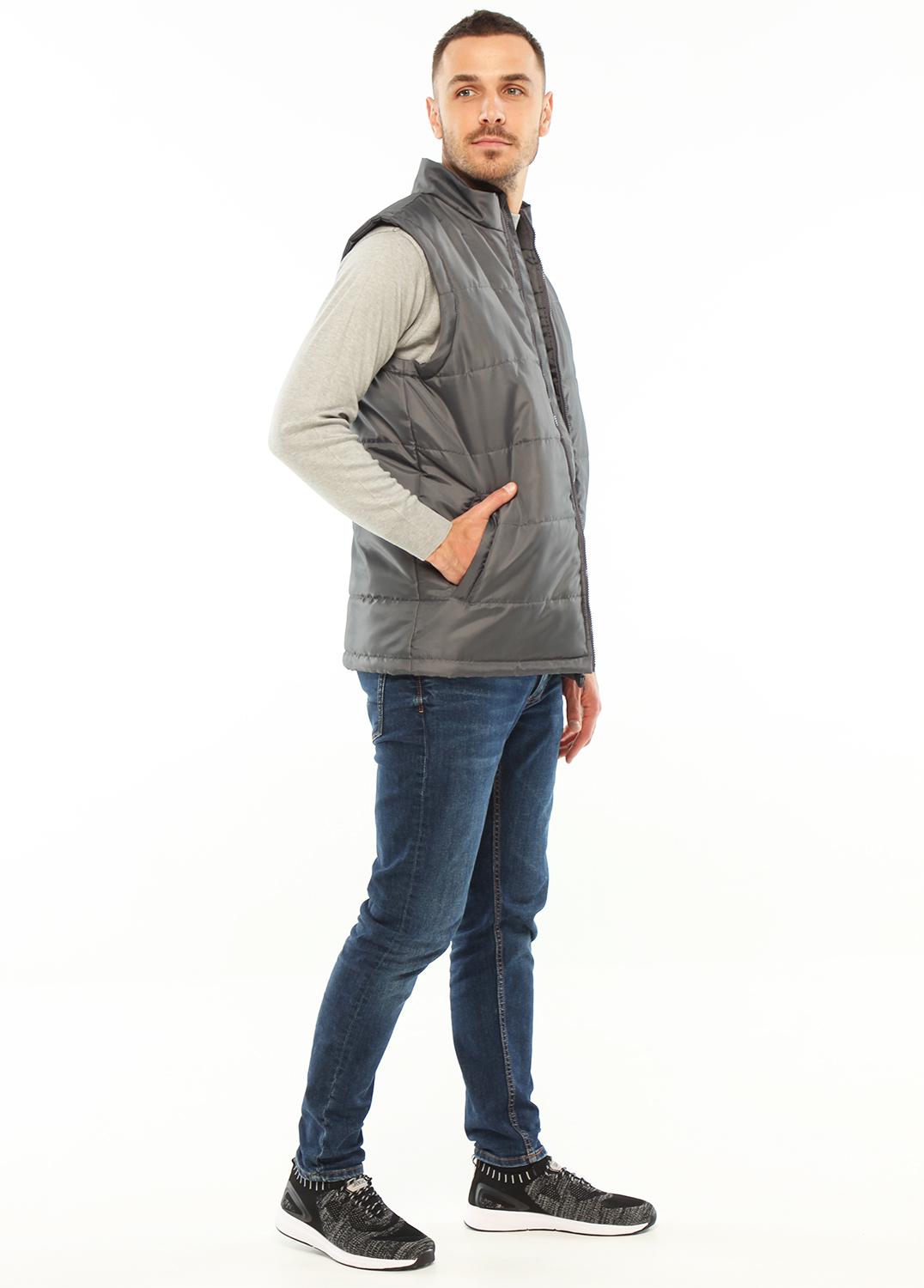 Жилет рабочий 180021 утепленный р. 44-46 Серый (18002102) - фото 2 Жилет рабочий 180021 утепленный р. 44-46 Серый (18002102) - фото 2