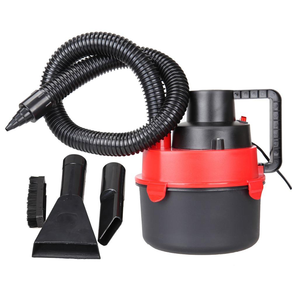 Автомобільний пилосос Turbo Vacuum Cleaner Wet Dry canister 12V з насадками Червоний - фото 6