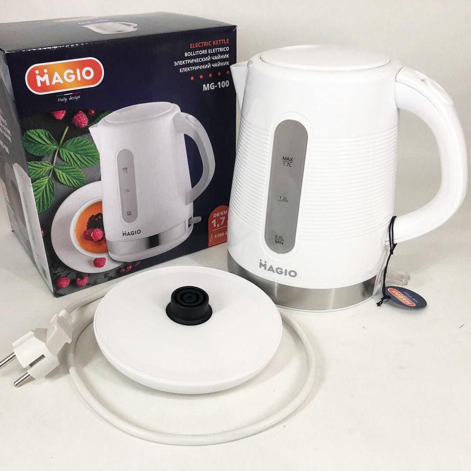 Електрочайник Magio MG-100 1,7 л Білий (254132) - фото 8 Електрочайник Magio MG-100 1,7 л Білий (254132) - фото 8