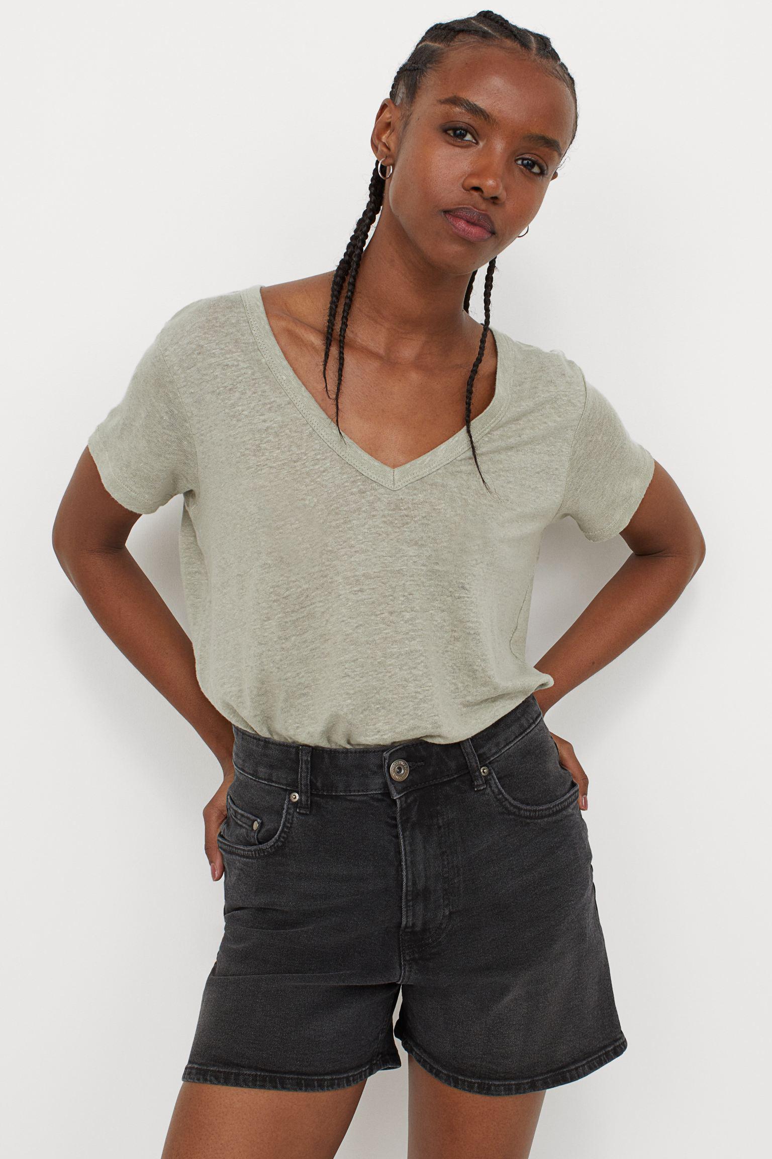 Футболка льняная S Фисташковая (8247641wer)