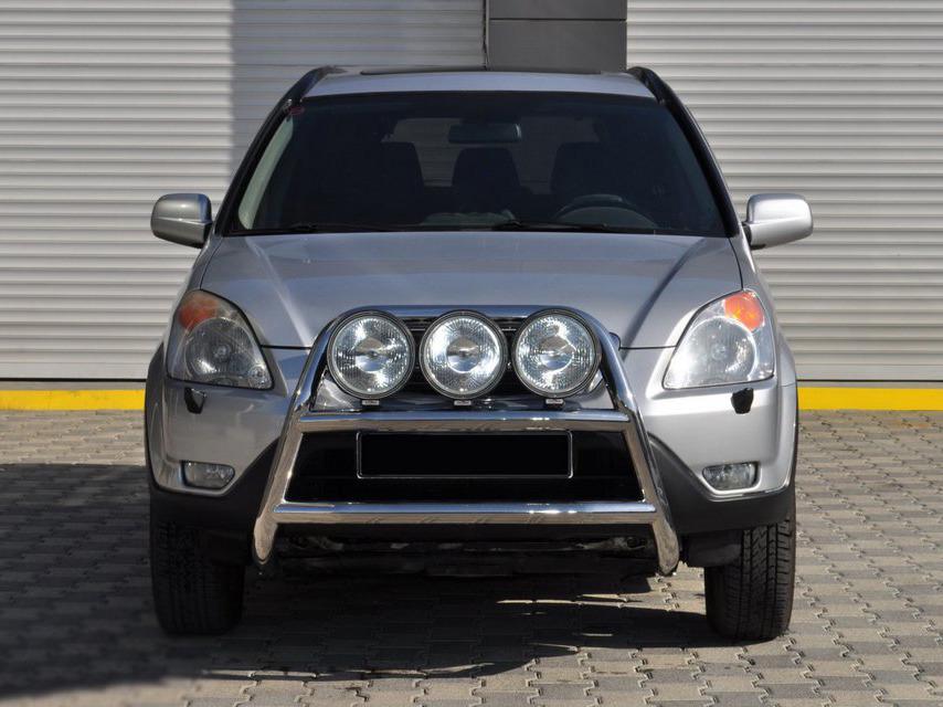 Кенгурятник WT018 CAN для Honda CRV 2001-2006 гг. нержавеющая сталь Хром