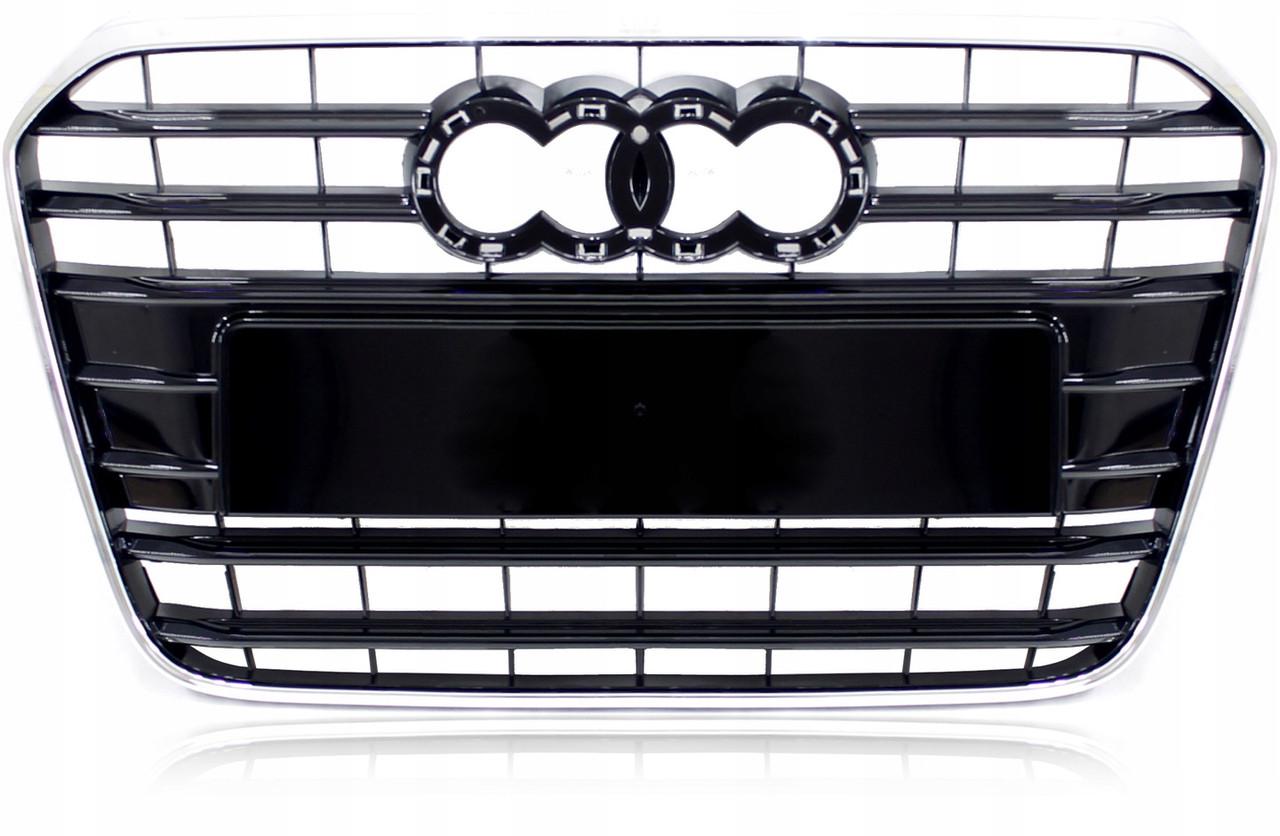 Решетка радиатора Audi A6 2011-2014 без эмблемы (4G0853651T94)
