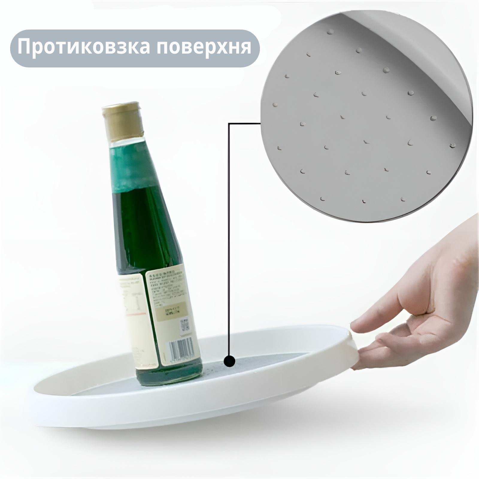Поднос органайзер для кухни вращающийся 25 см (00853) - фото 7
