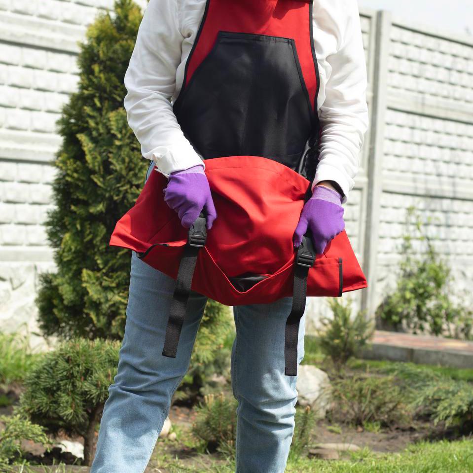 Фартух садовий Vesela Torba Червоний (24678022) - фото 2 Фартух садовий Vesela Torba Червоний (24678022) - фото 2