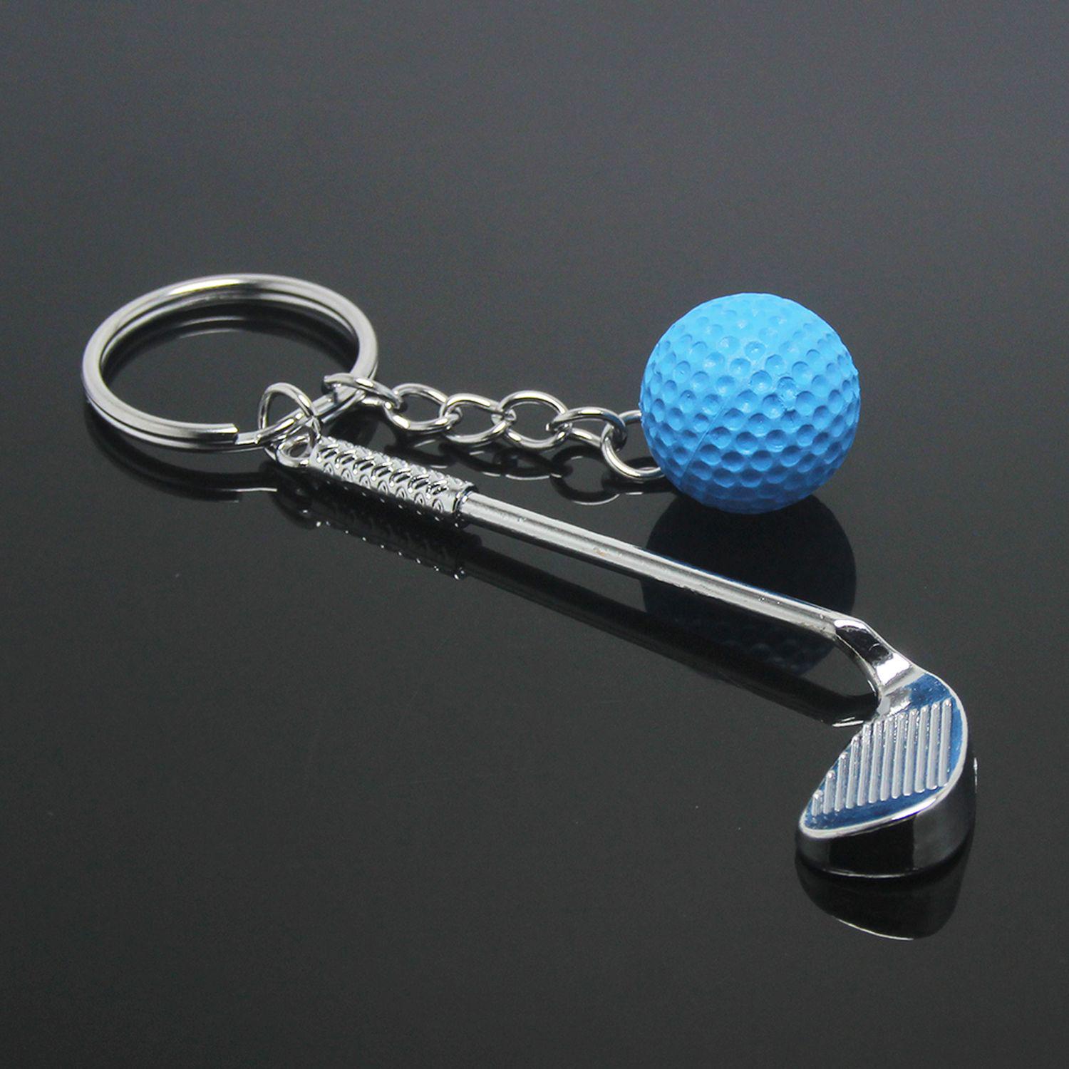 Брелок для ключей Гольф металлический Голубой (99_8_0_1С) - фото 3