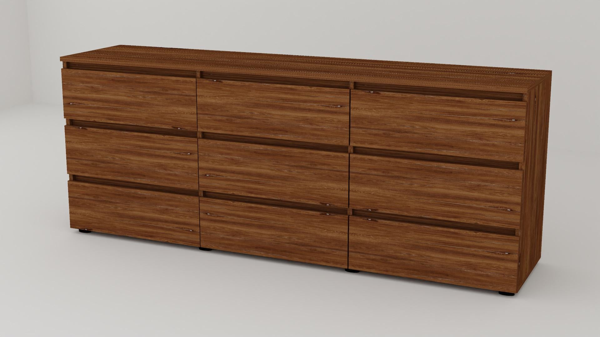 Комод Алекса СН-333/50 190х50х75 см Дуб винтаж