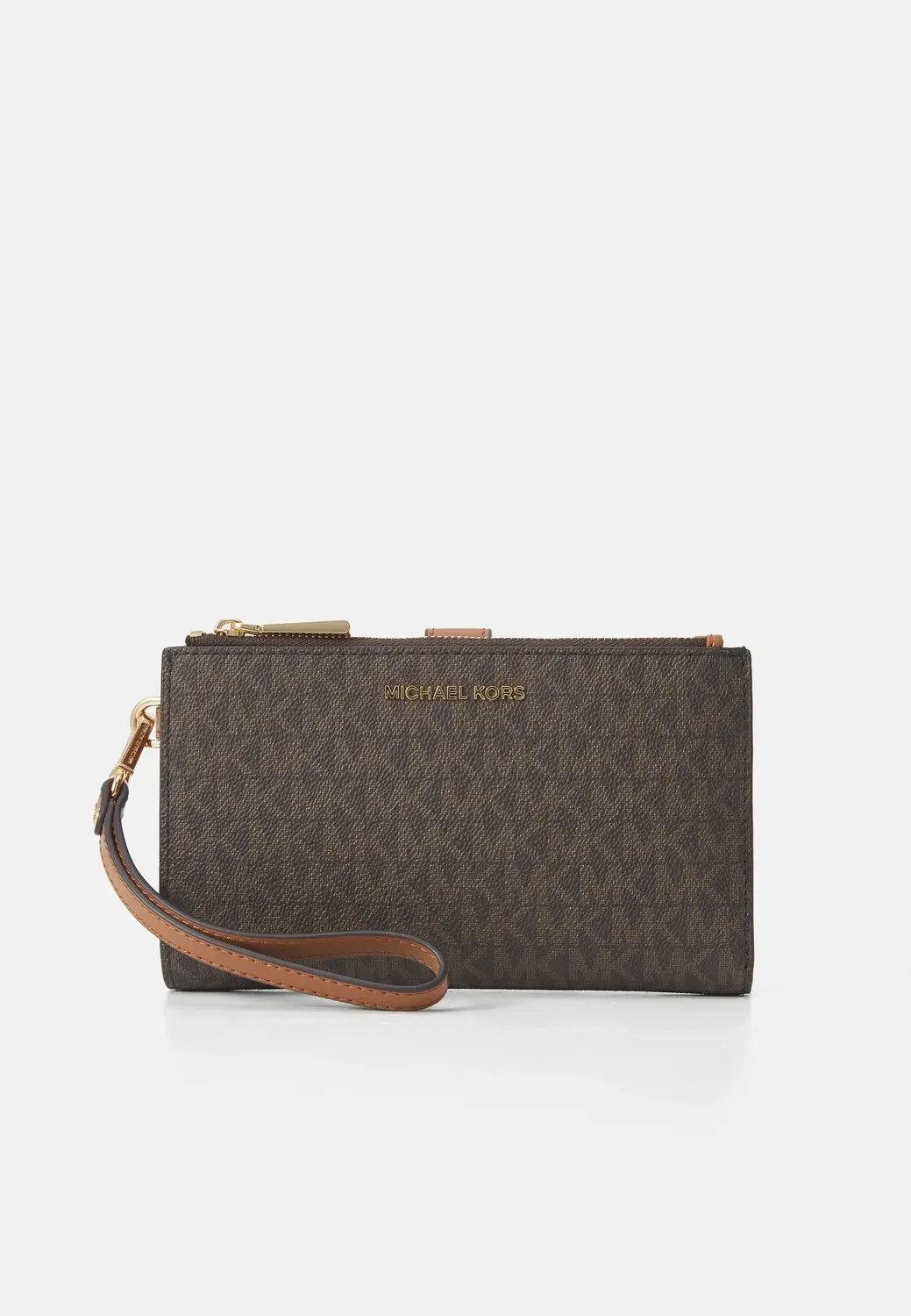 Гаманець Michael Kors Jet Set Travel Signature Logo Smartphone Wallet Brown (34767276)