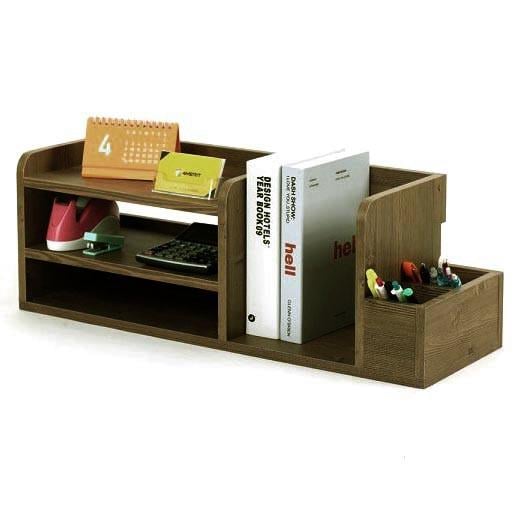 Полка-надстройка настольная из дерева Элириса палисандр (АКД-017102)