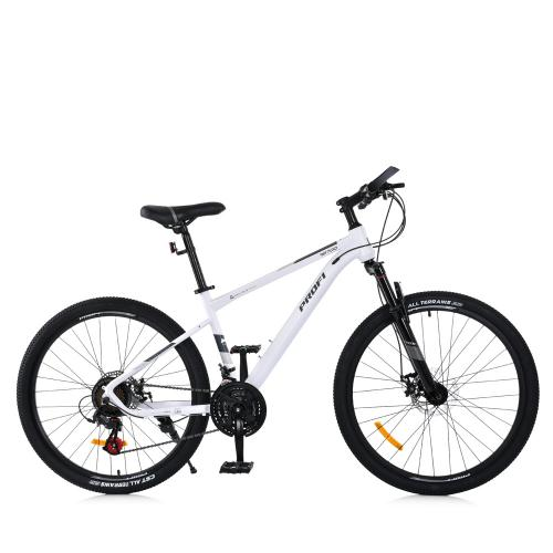 Велосипед двоколісний підлітковий PROFI 26" Білий (MTB 2605-2) - фото 5