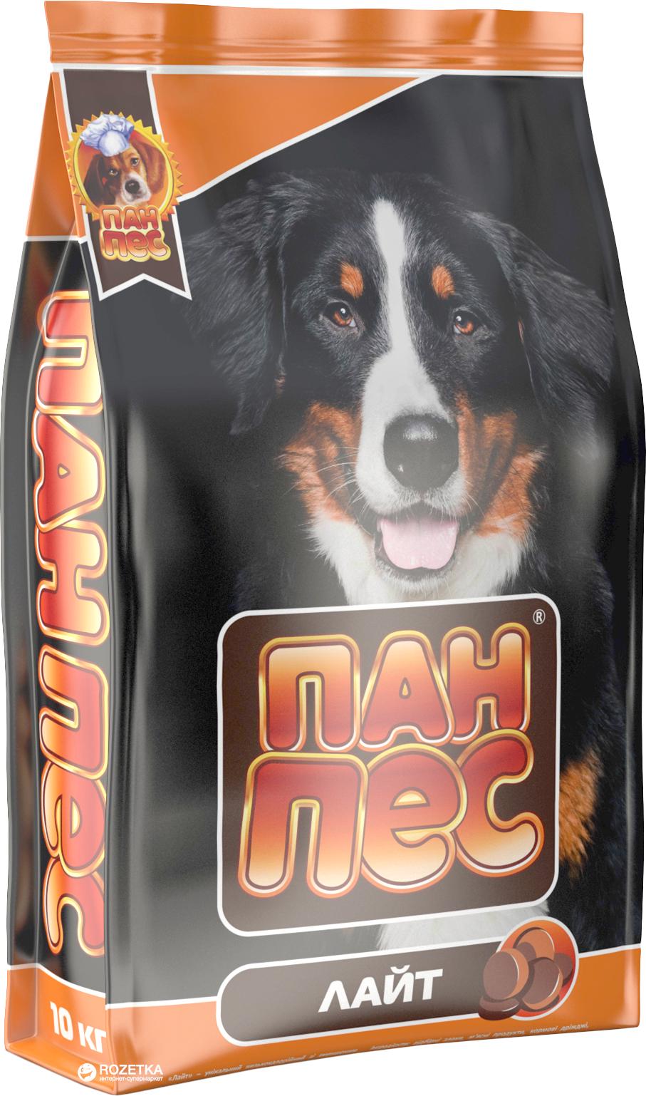 Корм сухий для собак усіх порід Пан Пес Лайт з куркою 10 кг (4820111140213)