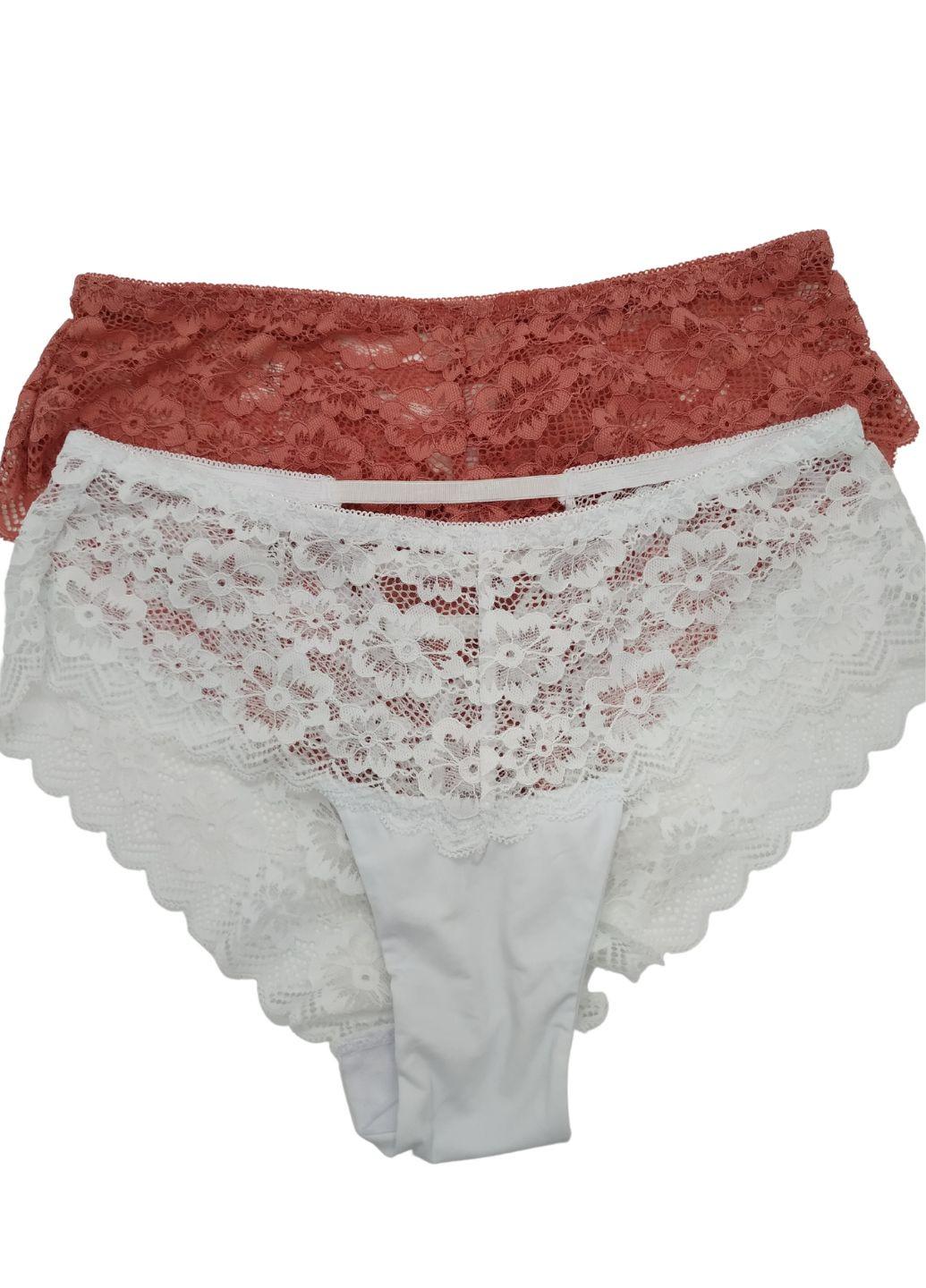 Комплект женских трусиков Biweier №2 кружевные XL р. 46 2 шт. Комбинированный