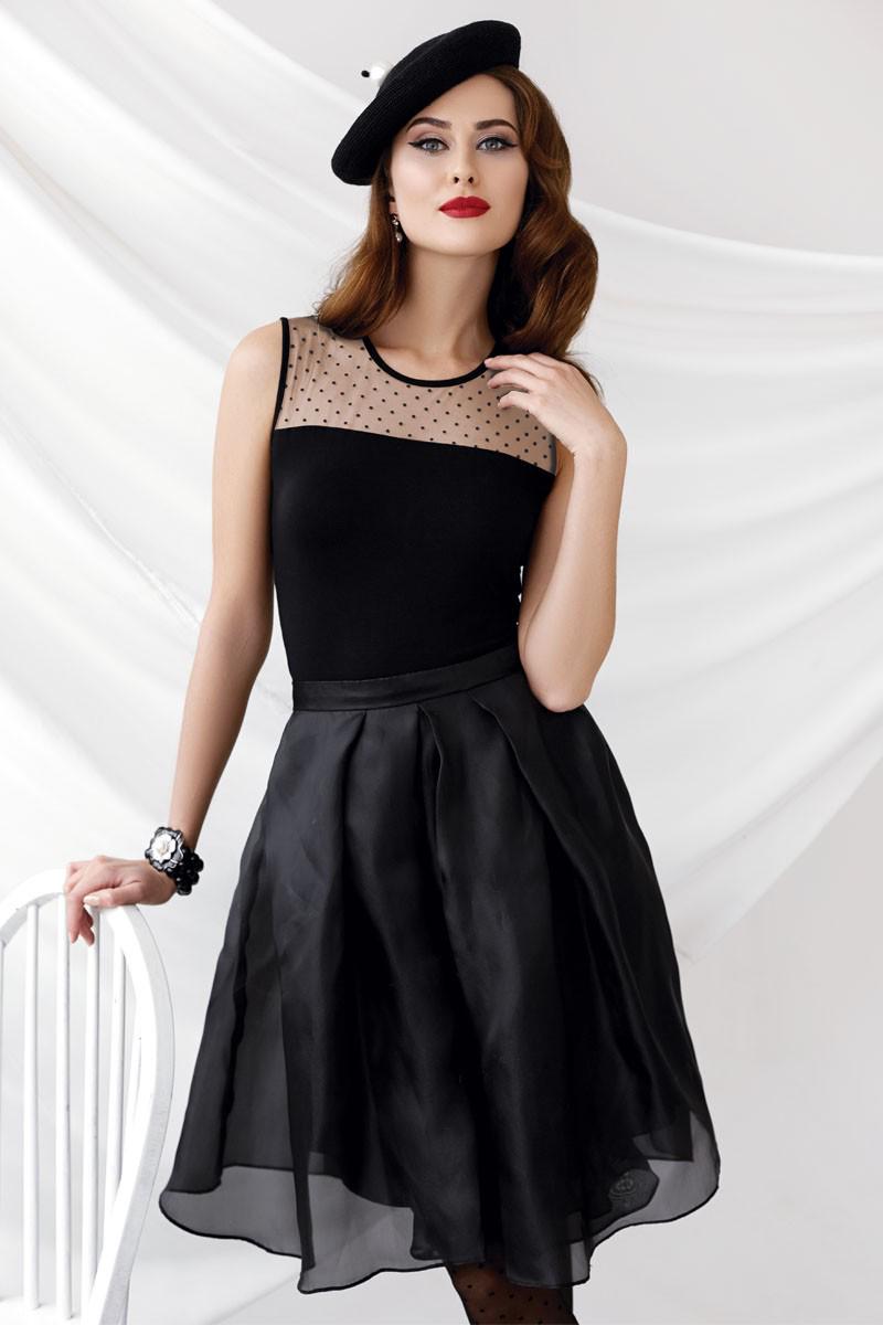 Блуза Anabel Arto р. 52/3XL Черный/Натуральный (64804)