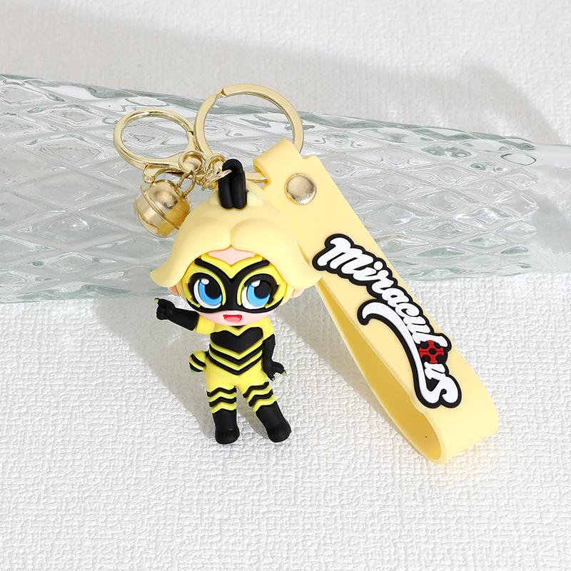 Брелок детский Ladybug Леди Баг и Супер-Кот Леди Пчела 7 см
