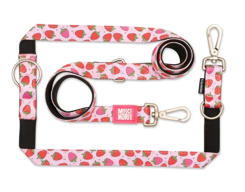 Повідець багатофункціональний Max & Molly Multi-Function Leash Strawberry Dream M (221011)