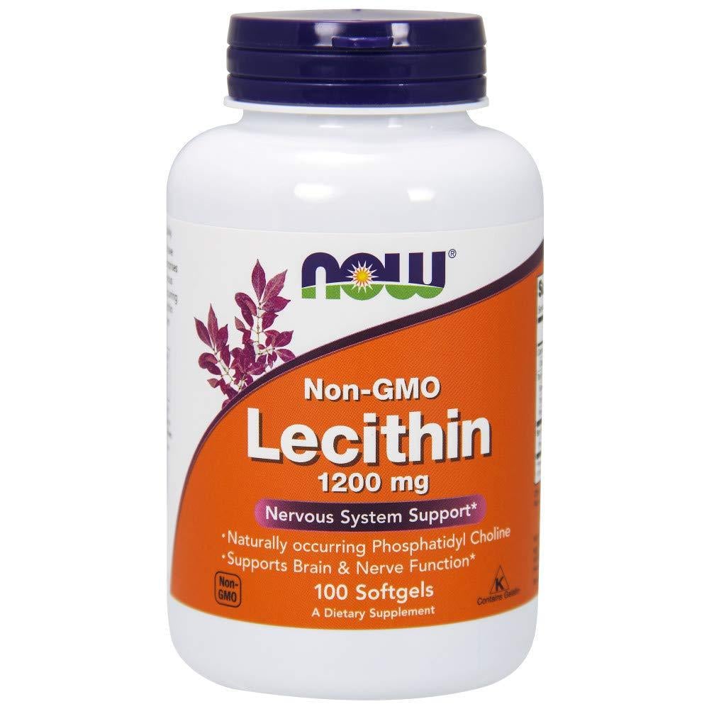 Добавка Лецитин Соевый Now Foods Lecithin 1200 мг 100 Softgels
