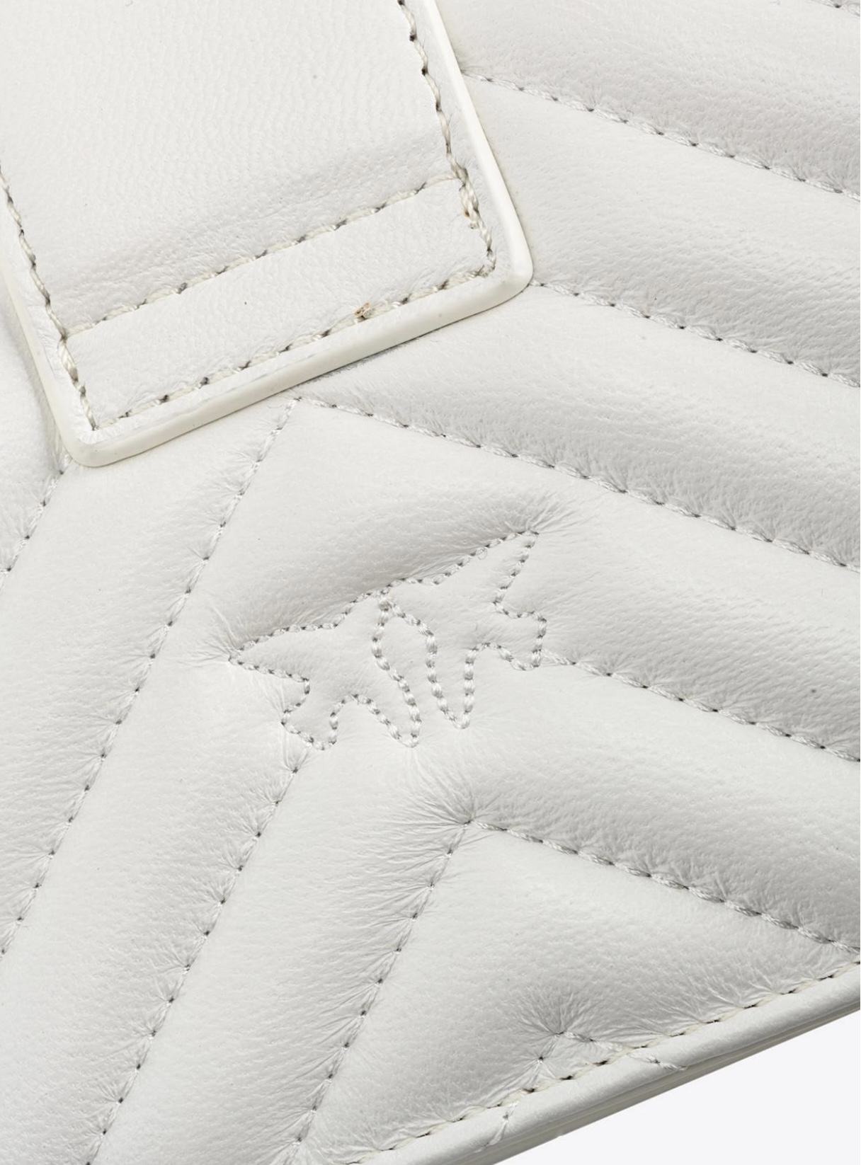 Сумка крос-боді Pinko Mini Love Bag Icon V Quilt White - фото 6