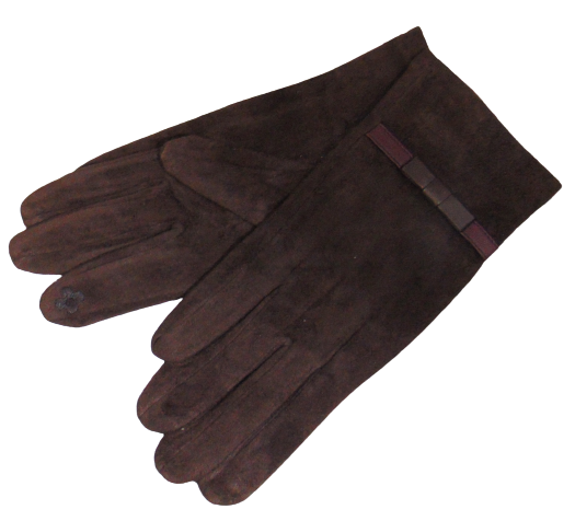 Перчатки замшевые сенсорные Anjela А2 без утеплителя р. 8,5 Коричневый (1675766174)