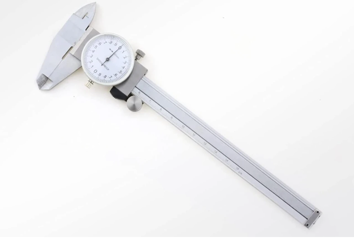 Штангенциркуль часового типа Syntek стрелковый 150 мм шаг 0,02 мм металлический в футляре (135115)