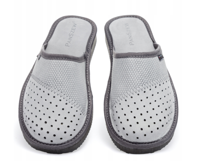 Домашние тапочки мужские PanSzew натуральная кожа р. 41 Серый (4706-41) - фото 6 Домашние тапочки мужские PanSzew натуральная кожа р. 41 Серый (4706-41) - фото 6