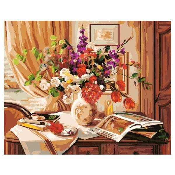 Картина по номерам Brushme GX8970 Букет на комоде 40x50 см (1379063000) Картина по номерам Brushme GX8970 Букет на комоде 40x50 см (1379063000)
