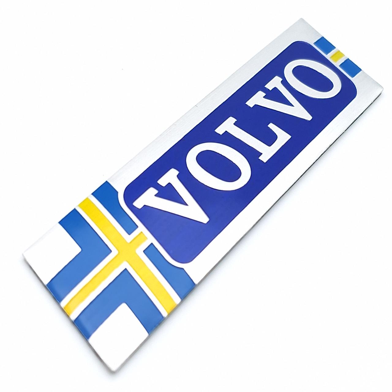 Эмблема алюминиевая Volvo 9х2,5 см (2390900136)