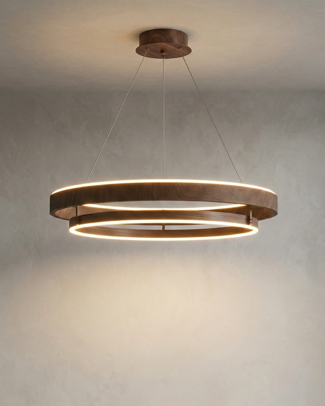 Подвесная LED-люстра Enso из натурального дуба Венге (00000797-17)