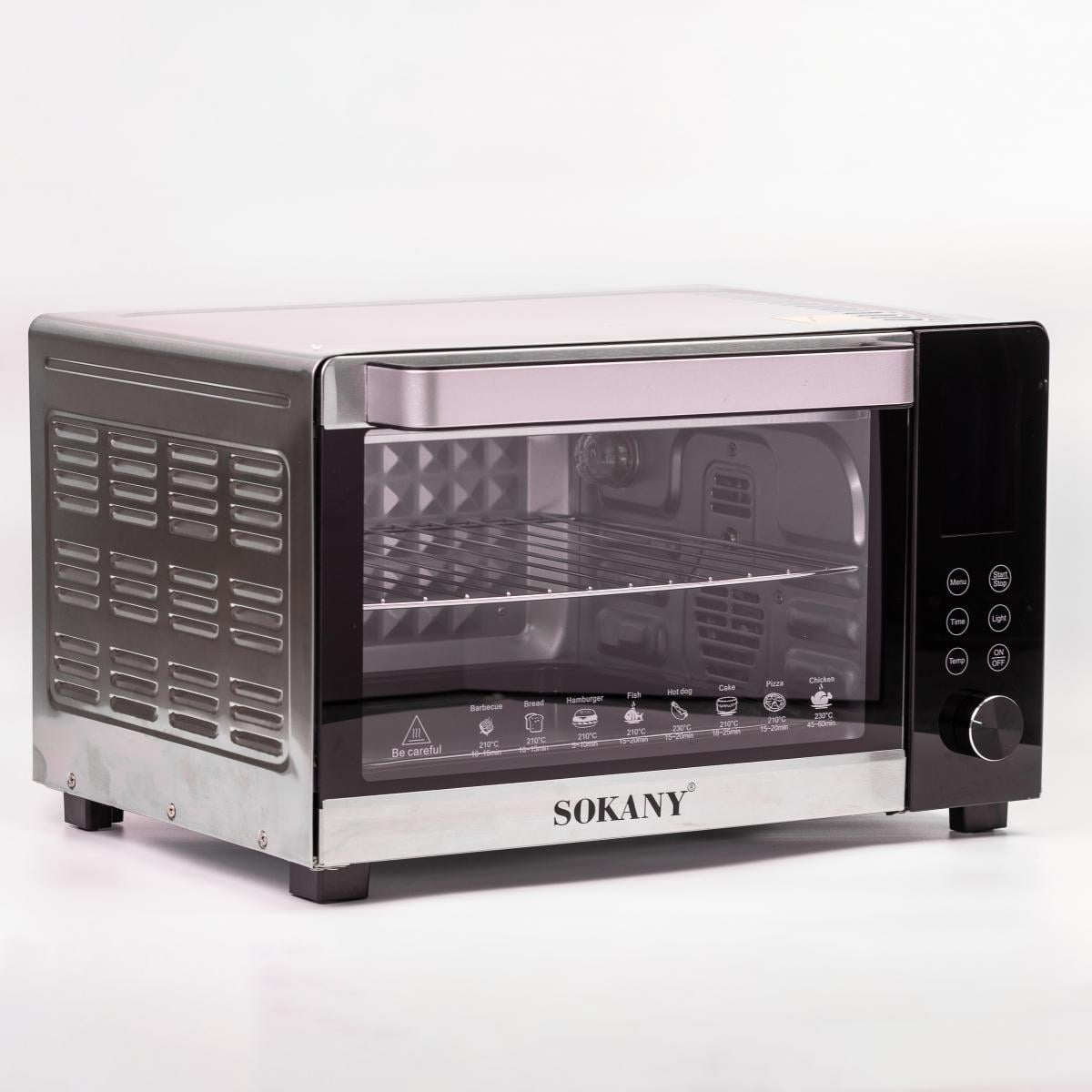 Духовка настольная Sokany SK-10009 с таймером 35 л Белый (SK10009)