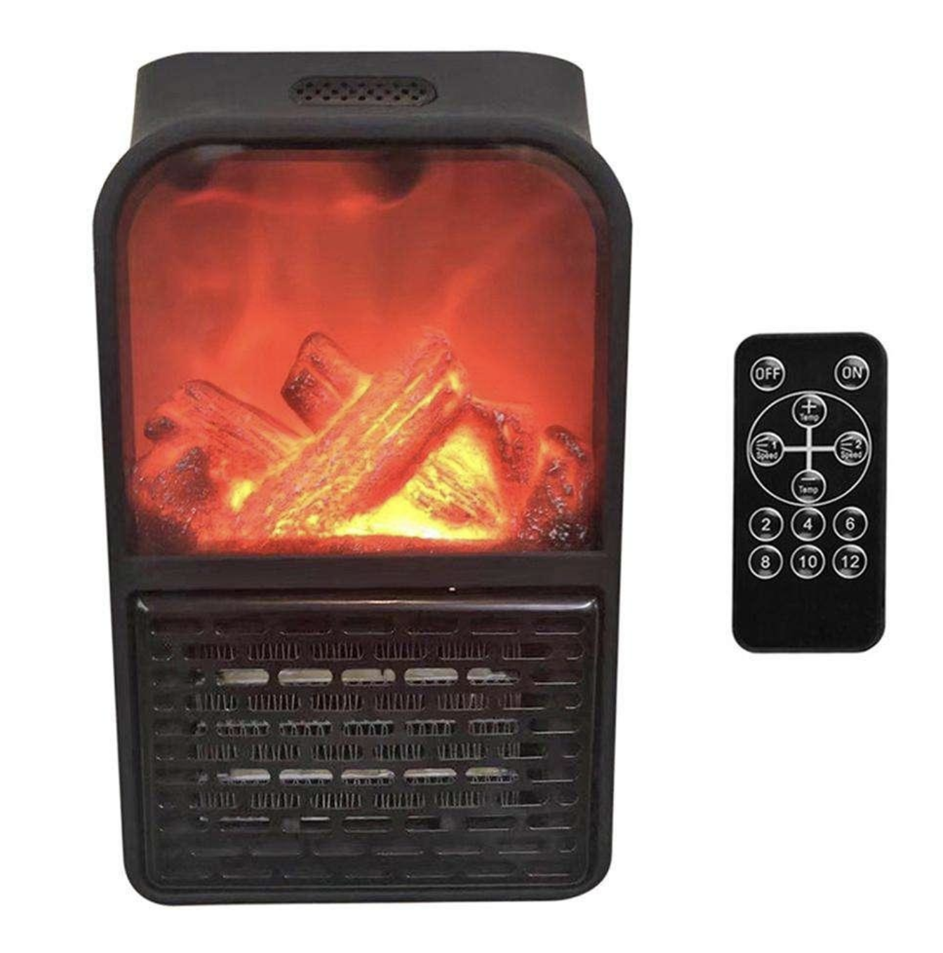Обогреватель портативный Flame Heater 500 Вт до 20 м2 с пультом таймером 12 ч 15–30°C (1544638521) Обогреватель портативный Flame Heater 500 Вт до 20 м2 с пультом таймером 12 ч 15–30°C (1544638521)