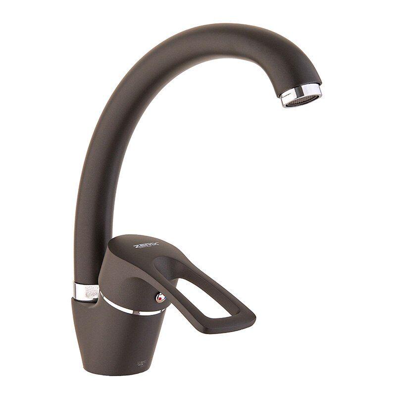 Смеситель для кухни Zerix YUB 181 Grey (ZX0716)