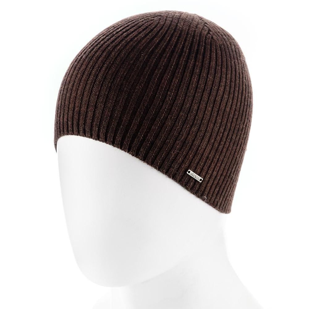 Шапка мужская Atrics MH02 одинарная без отворота в рубчик Коричневый - фото 1 Шапка мужская Atrics MH02 одинарная без отворота в рубчик Коричневый - фото 1