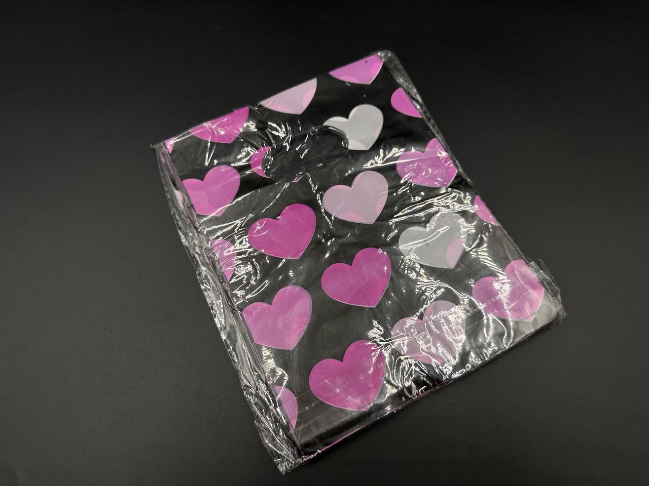 Пакет подарунковий поліетиленовий Сердечко з принтом 20х15 см Чорний (BGN-174) - фото 2 Пакет подарунковий поліетиленовий Сердечко з принтом 20х15 см Чорний (BGN-174) - фото 2