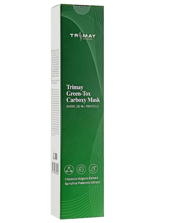 Маска-детокс для карбокситерапії обличчя та шиї Trimay Green-Tox Carboxy Mask 25 мл (1314989076)
