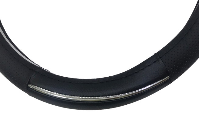 Чохол на кермо HB H20208 Чорний/Срібло (H20208) - фото 4 Чохол на кермо HB H20208 Чорний/Срібло (H20208) - фото 4