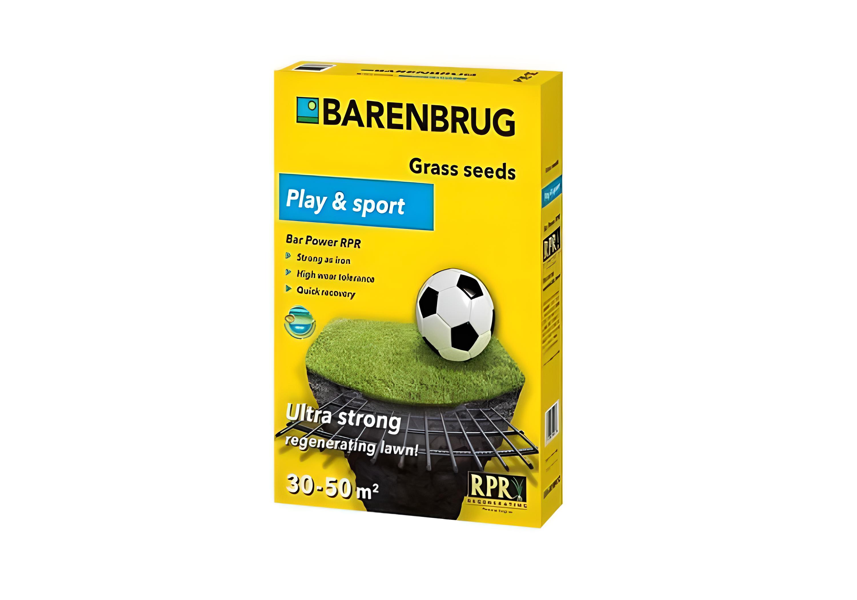 Семена для газона Barenbrug Bar Power Rpr Play Sport спортивная 1 кг (49099)