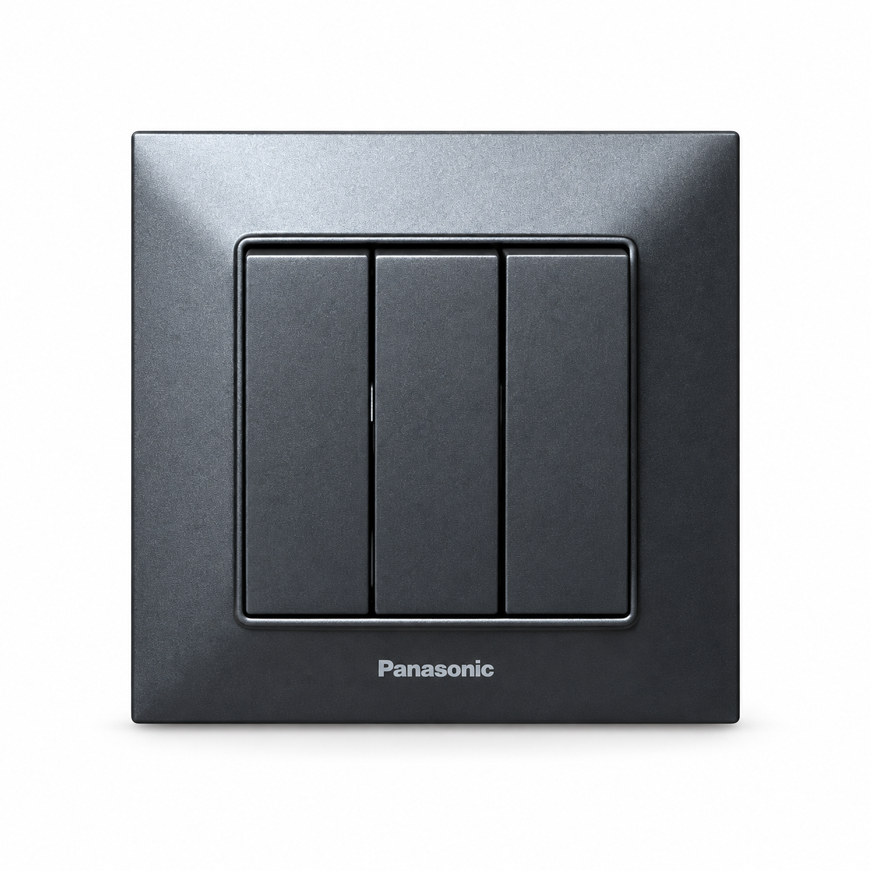 Выключатель трехклавишный Panasonic Arkedia Slim Дымчатый (GD_WNTC00152DG-UA)