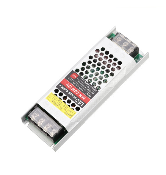 Блок питания для светодиодной ленты slim 12V 60W (28247)