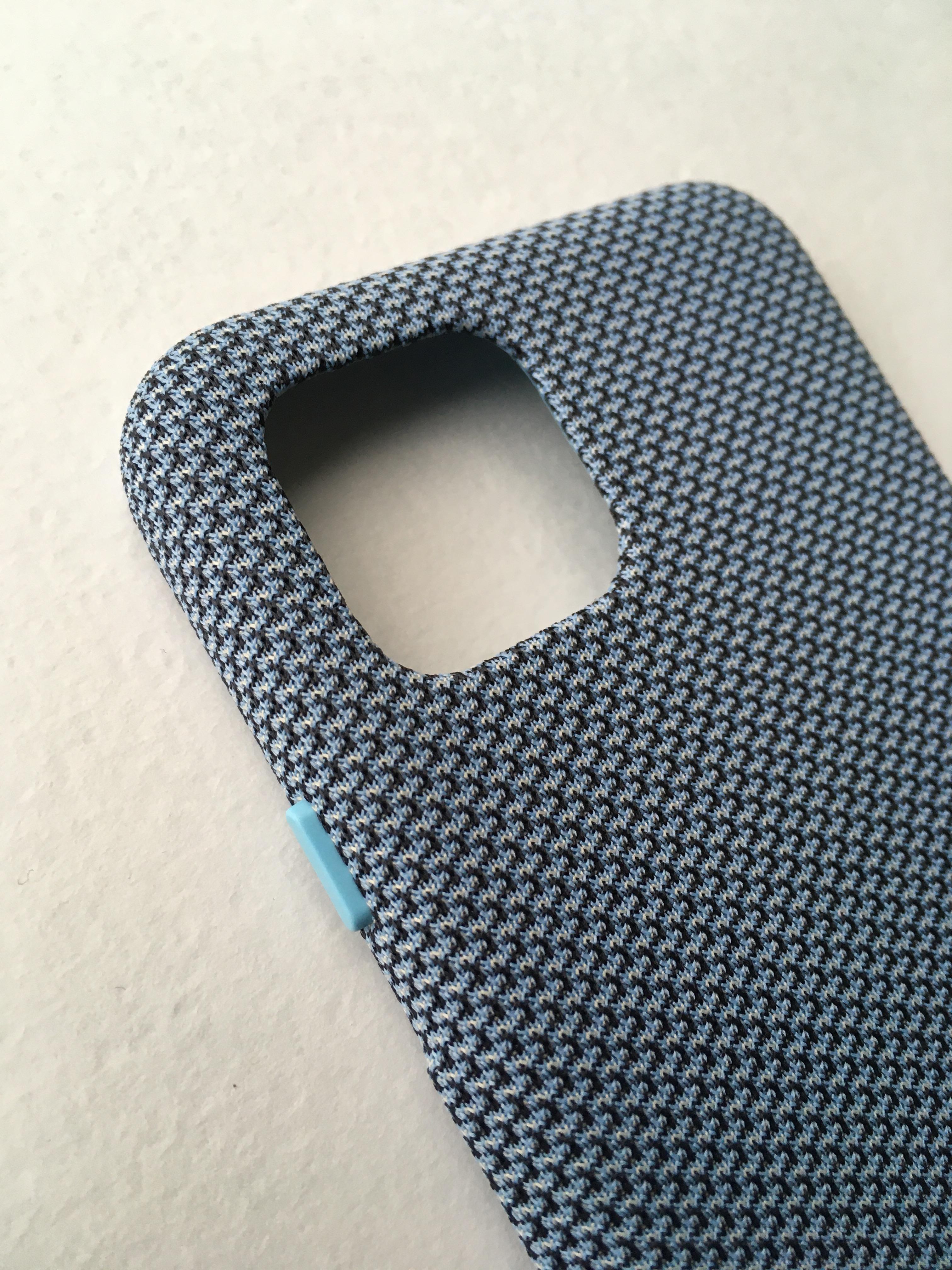 Противоударный чехол Soft Knit Fabric Case GA01283 для Google Pixel 4 Blue Ish - фото 6