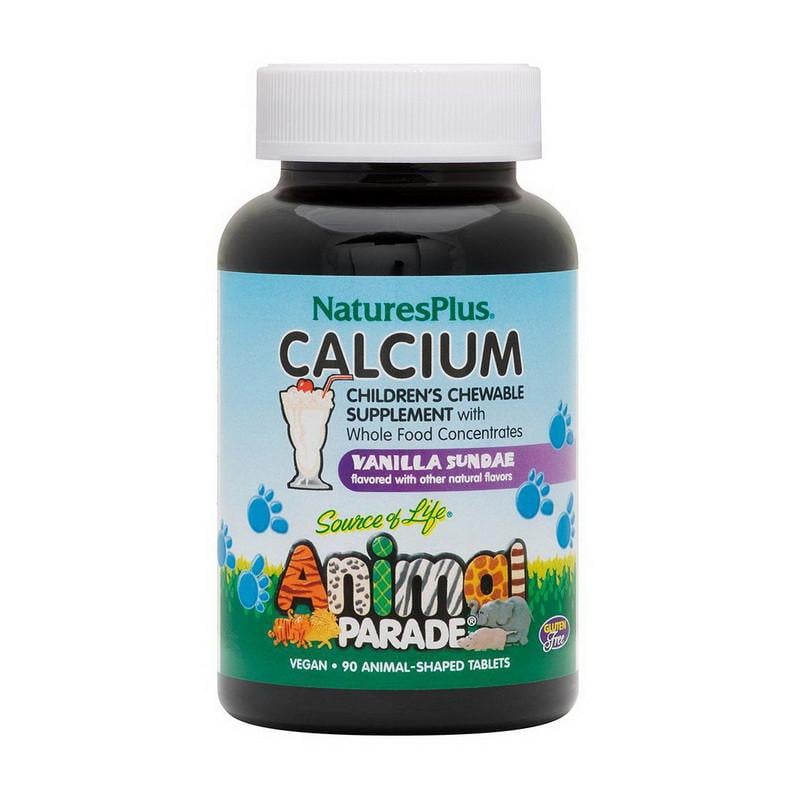 Кальций и магний Natures Plus Animal Parade Calcium Chewable for Children 90 капс. Ваниль (19954-01)