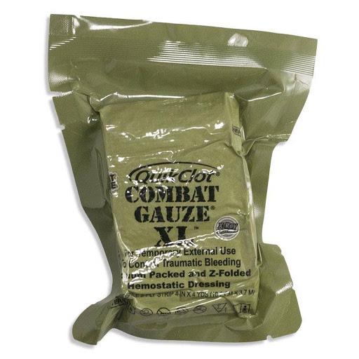 Кровоспинний гемостатический бинт Quikclot Combat Gauze Z-fold 7,5х370 см - фото 2 Кровоспинний гемостатический бинт Quikclot Combat Gauze Z-fold 7,5х370 см - фото 2